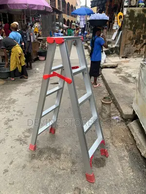 5 Steps Aluminum Double Sided Ladder