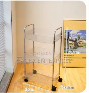 3 Layers Acrylic Trolley