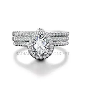 Women Zircon Wedding Ring