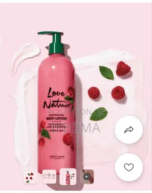 Photo - Energising Body Lotion With Organic Mint Raspberry