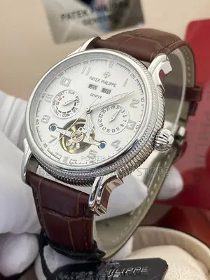 Patek Philippe Quality Leather Automatic Luxury Wristwatches