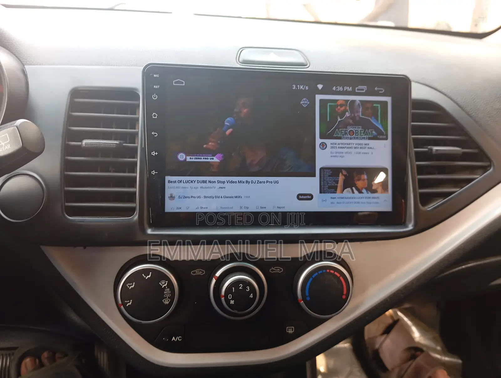 Android Screen With Reverse Camera Kia Picanto 2012
