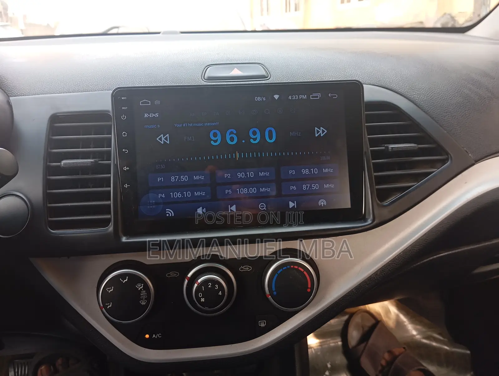 Android Screen With Reverse Camera Kia Picanto 2012
