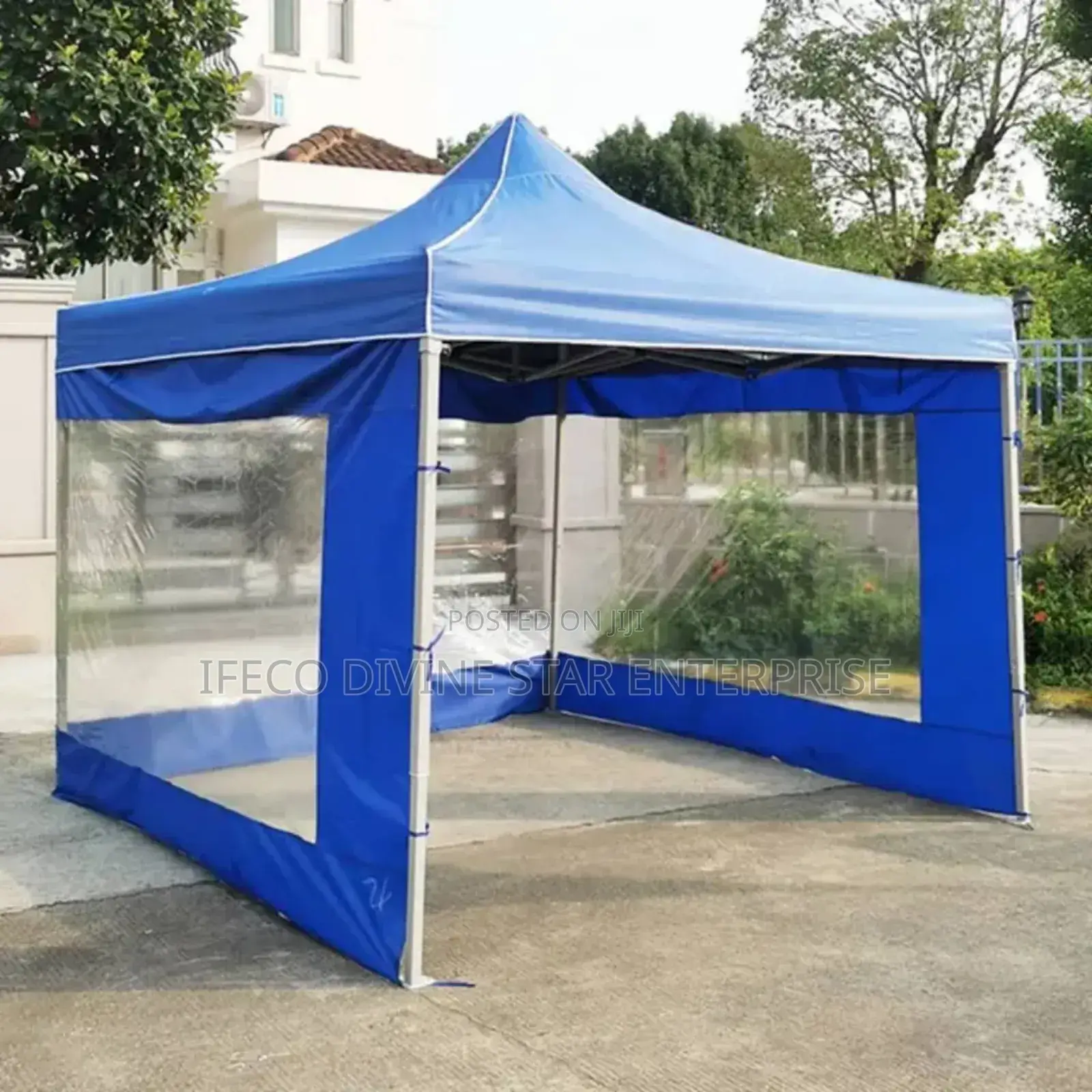 Foldable Canopy With Transparent Side
