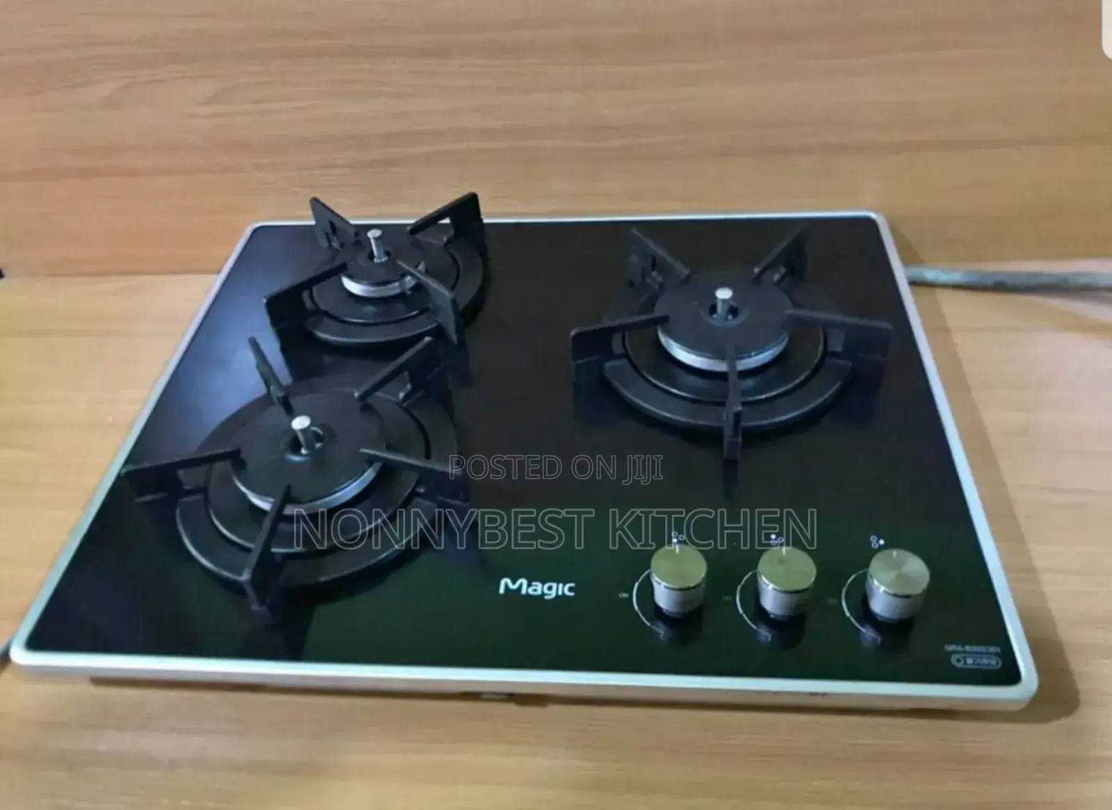 Glass Top 3 Burners Table Top Gas Cooker