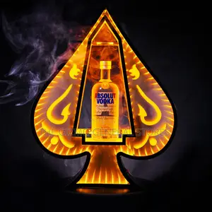 LED Ace Of Spade Champagne Presenter