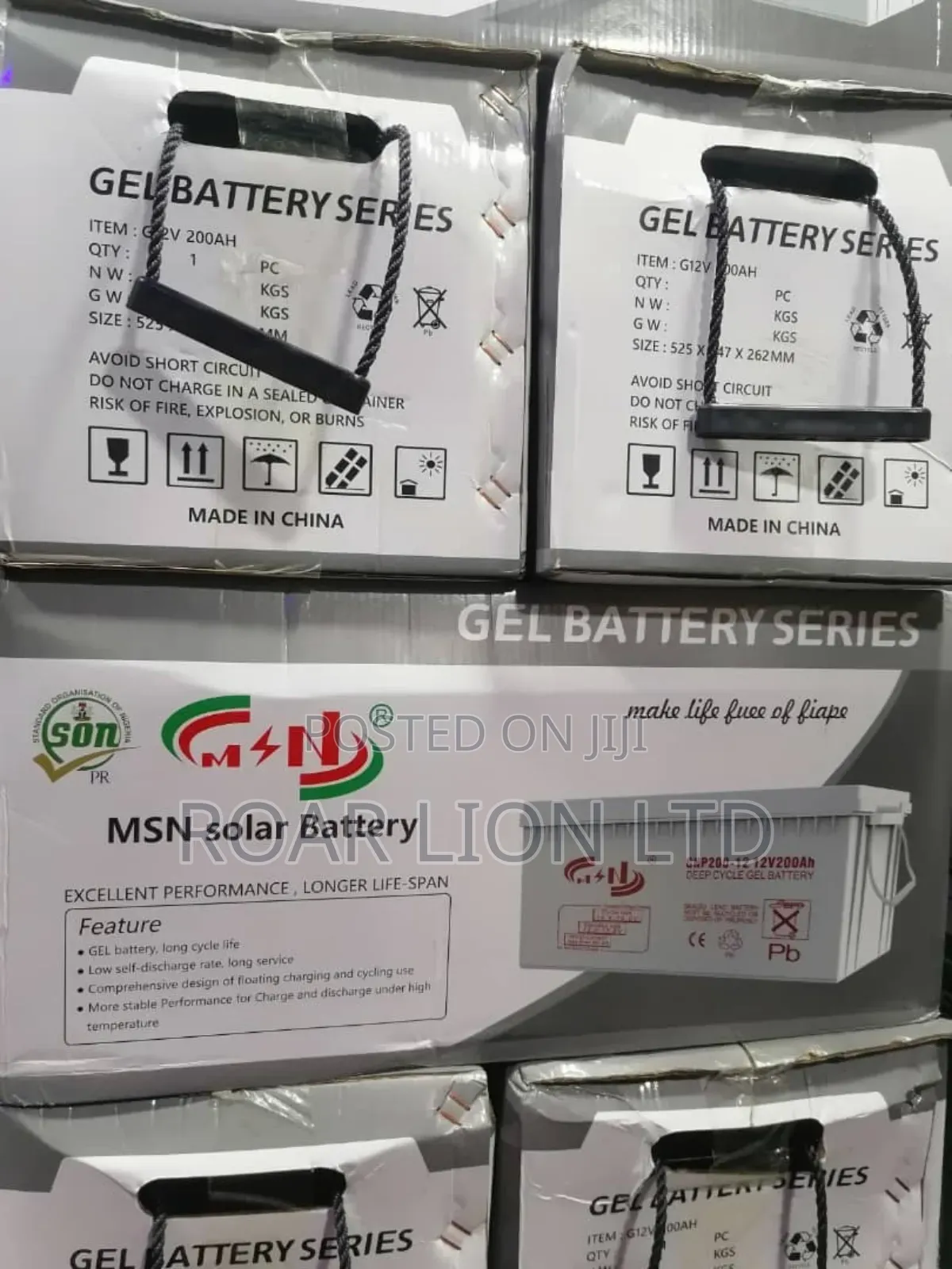 MSN 200ah Gel Battery
