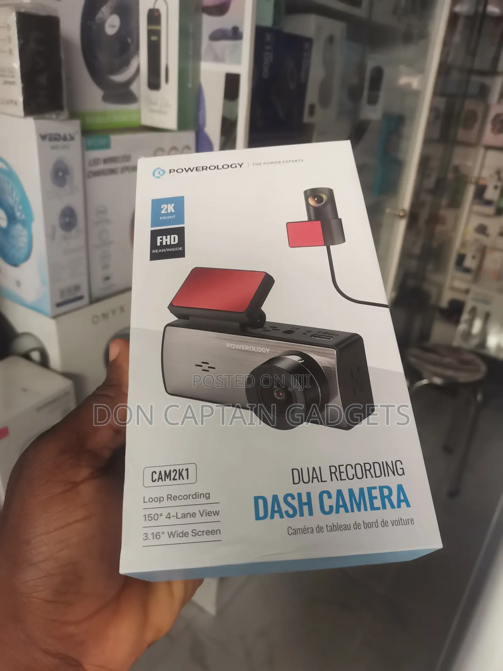 Powerology DASH CAMERA Dual Recording