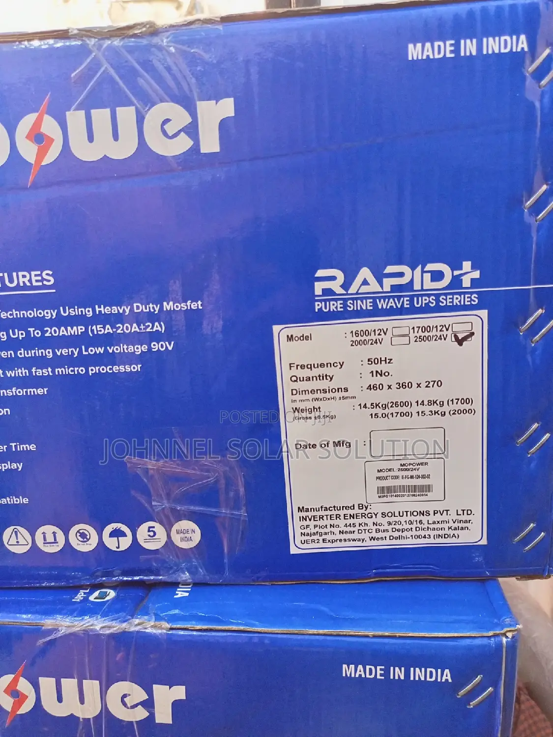 2.5kva 24v Mopower Solar Inverter