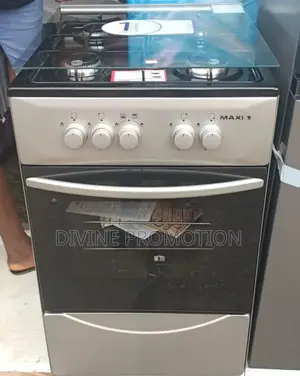 Maxi 50*50cm Gas Cooker, 4 Burner, Dark Gray Color