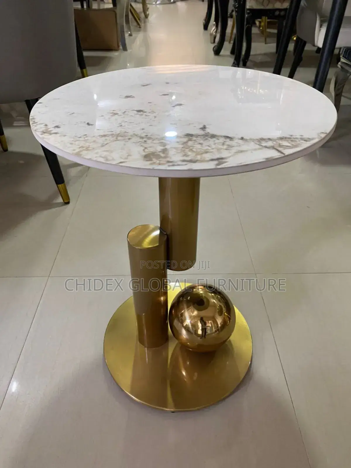 Round Marble Stool