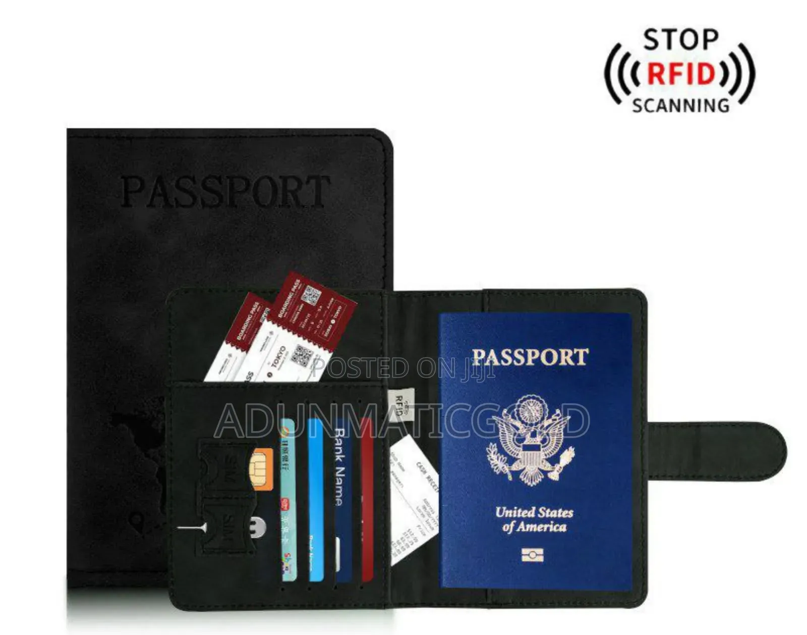 RFID Passport Pouch With Bag Tag