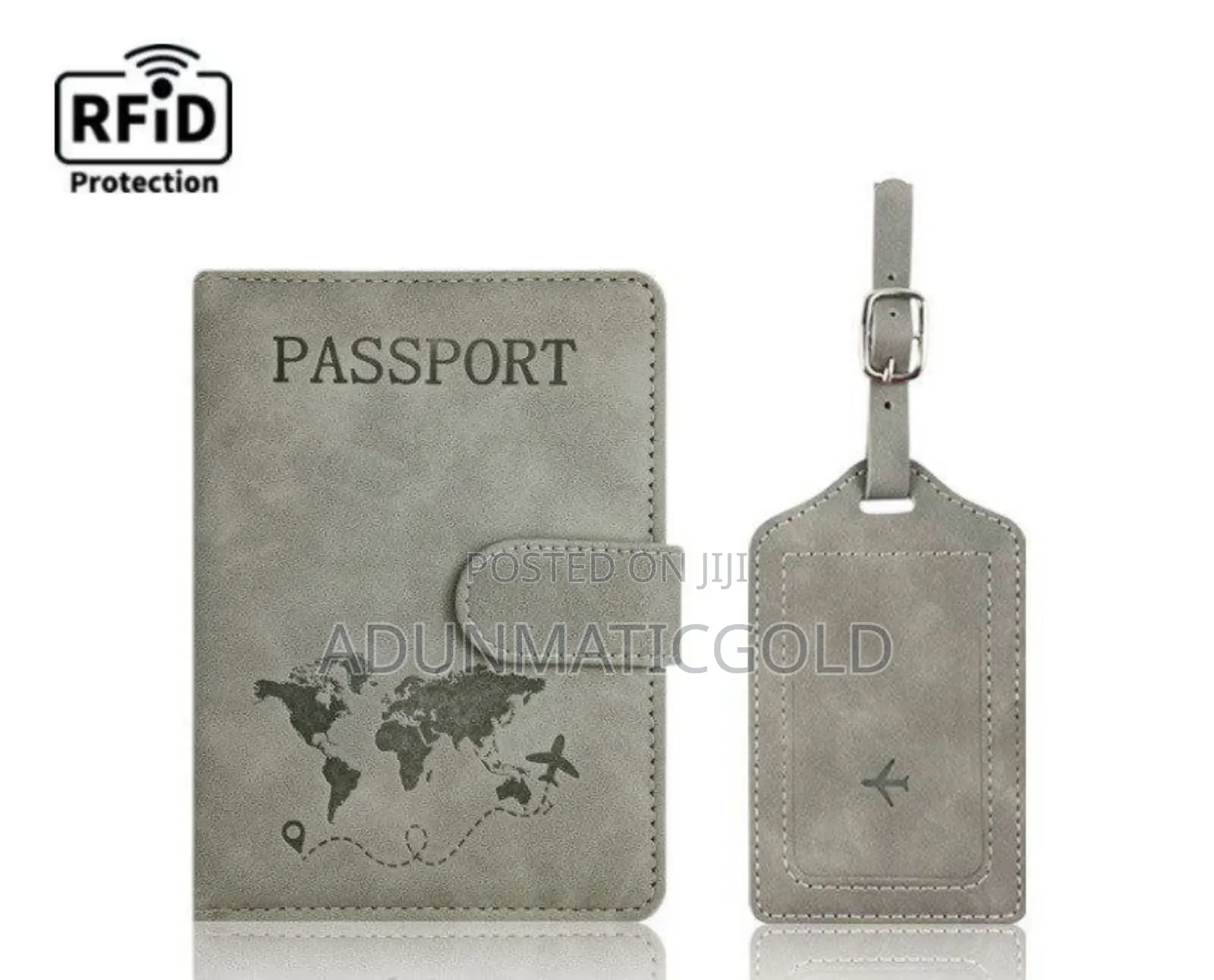 RFID Passport Pouch With Bag Tag