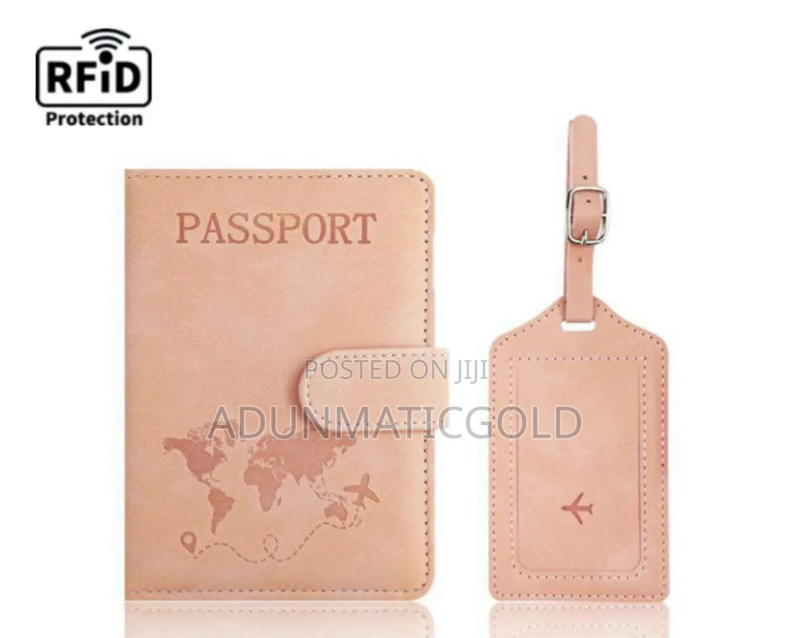 RFID Passport Pouch With Bag Tag