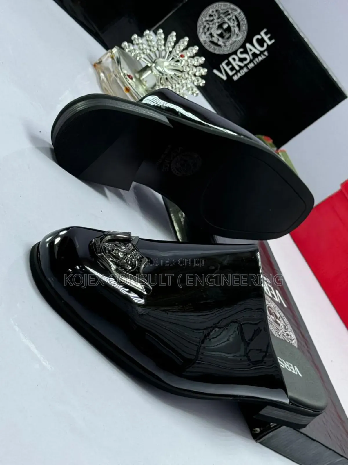Original Quality Men Versace Mules Haf Shoe