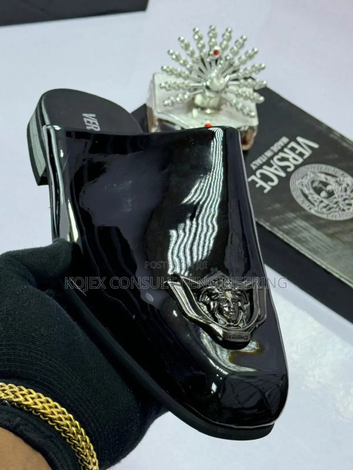 Original Quality Men Versace Mules Haf Shoe