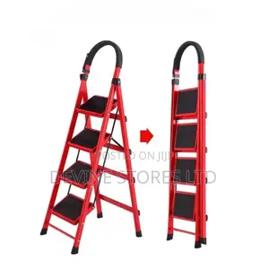4 Steps Aluminum Red Turkey Ladder