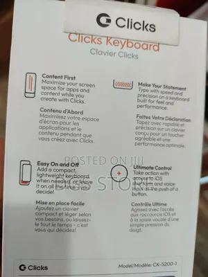 Clicks Keyboard Clavier for iPhone 15 Pro Max