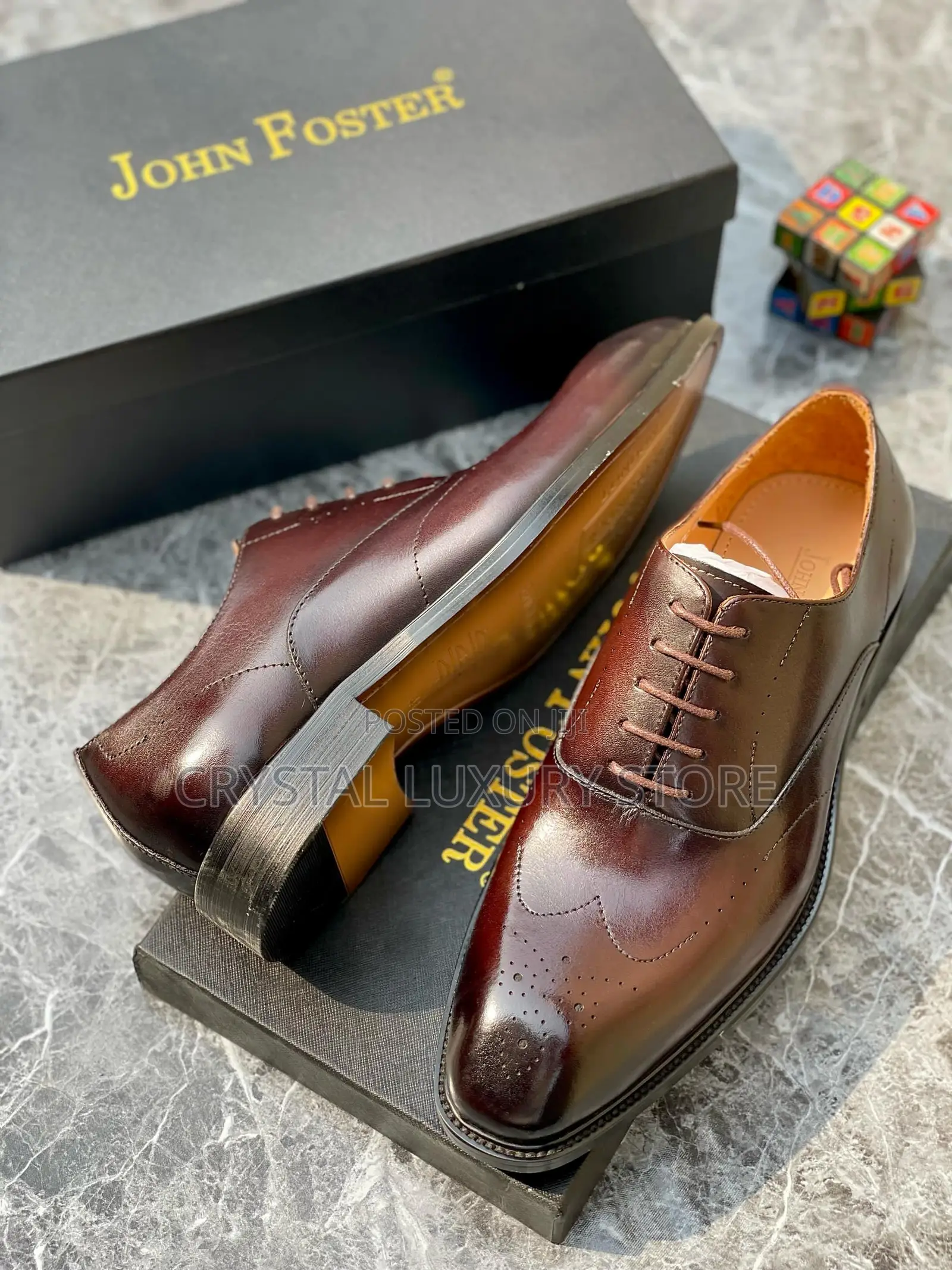 John Foster Quality Luxury Men Genuine Leather Shoe