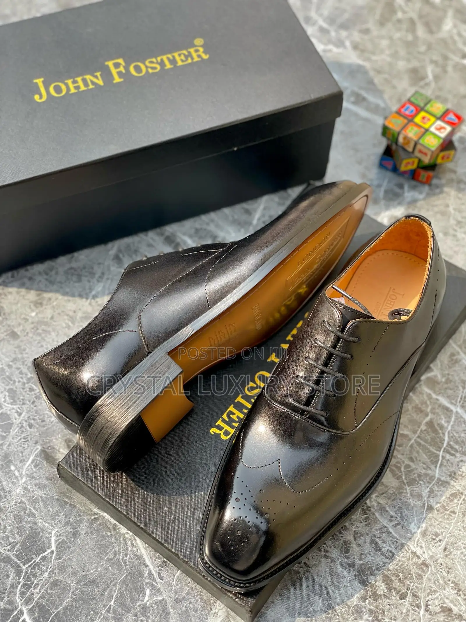 John Foster Quality Luxury Men Genuine Leather Shoe