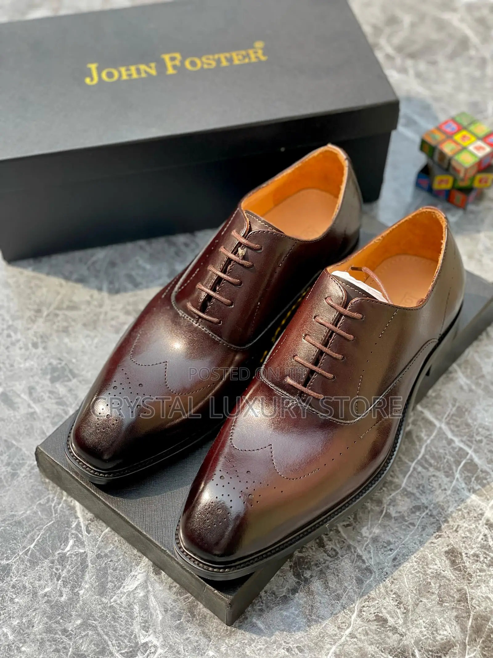John Foster Quality Luxury Men Genuine Leather Shoe