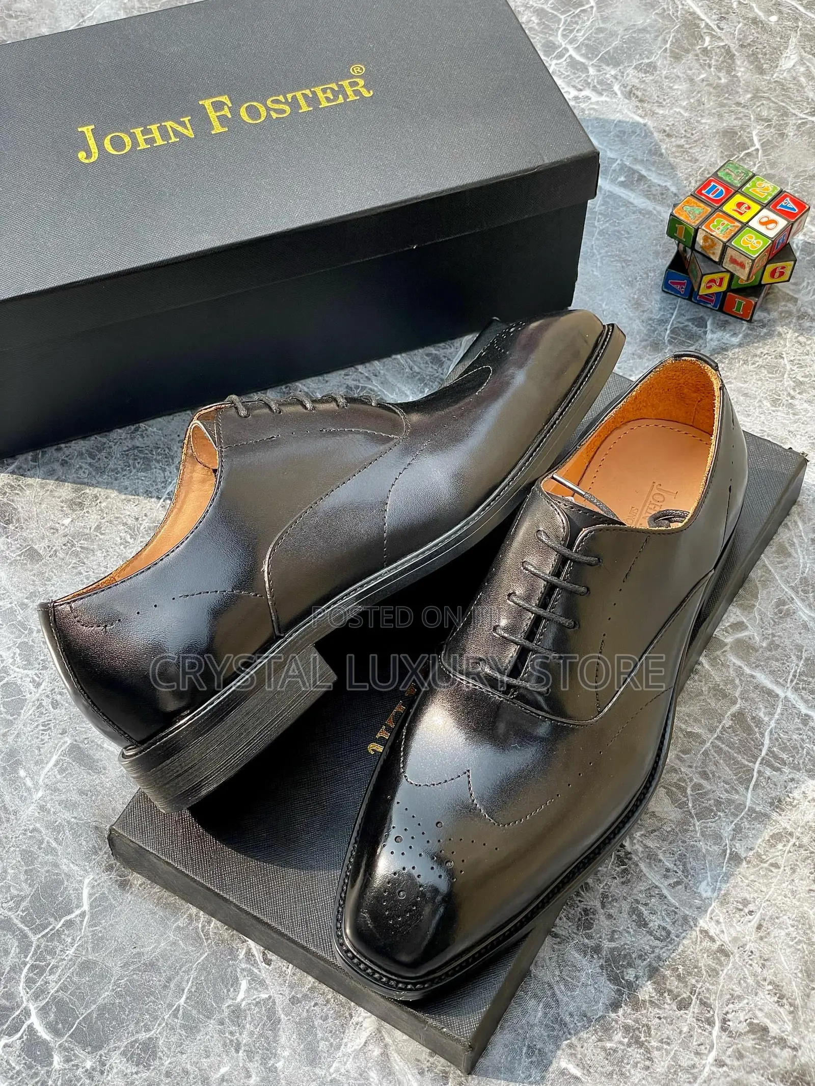 John Foster Quality Luxury Men Genuine Leather Shoe