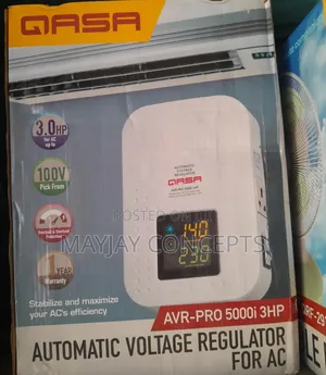 Qasa 3hp Wall Stabilizer for Ac,Fridge and Freezer-5000w