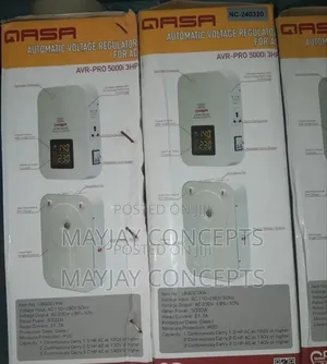 Qasa 3hp Wall Stabilizer for Ac,Fridge and Freezer-5000w