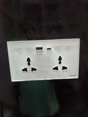 13A Wifi Glass Touch Wall Smart Socket