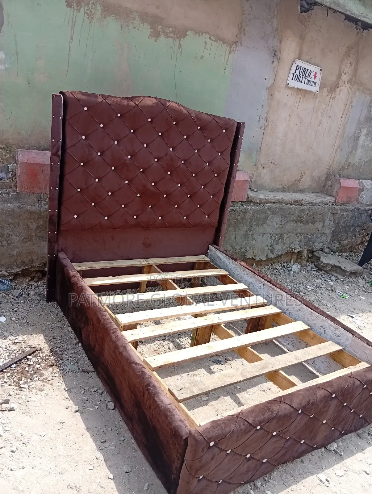 Brown Upholstery Bedframe