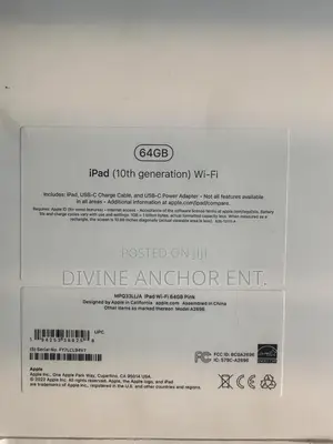 New Apple iPad (2022) 64 GB Pink
