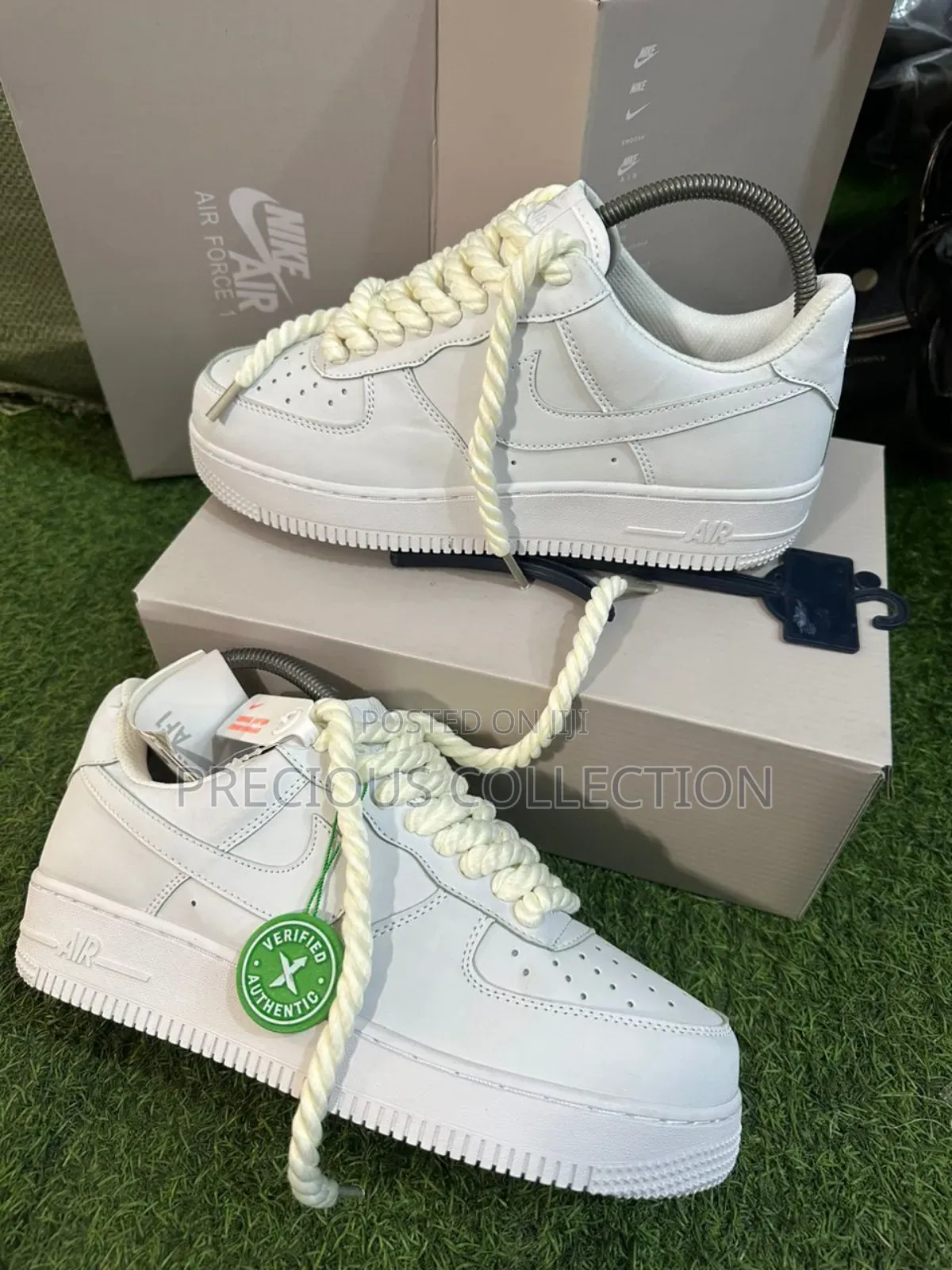 Immaculate White Unisex Nike Bold Lace Sneakers