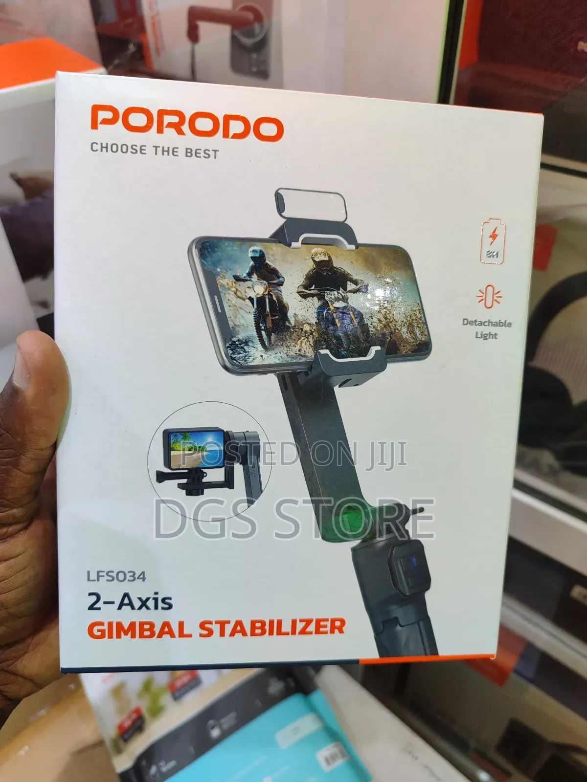 Porodo LFS034 2 Axis Gimbal Stabilizer