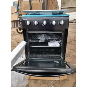 Brand New Bruhm(50×50)4borner All Gas Standing Cooker(Black)