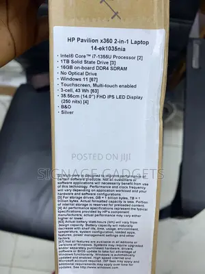 New Laptop HP Pavilion 14 16GB Intel Core I7 SSD 1T