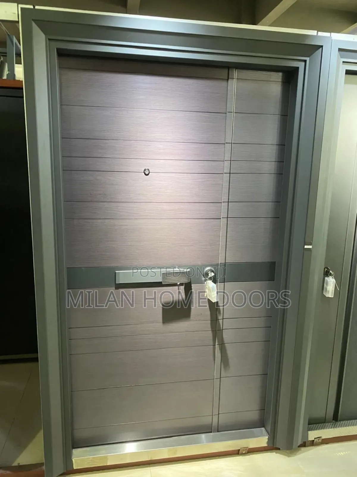 Gray ARMOR Security Door 4ft
