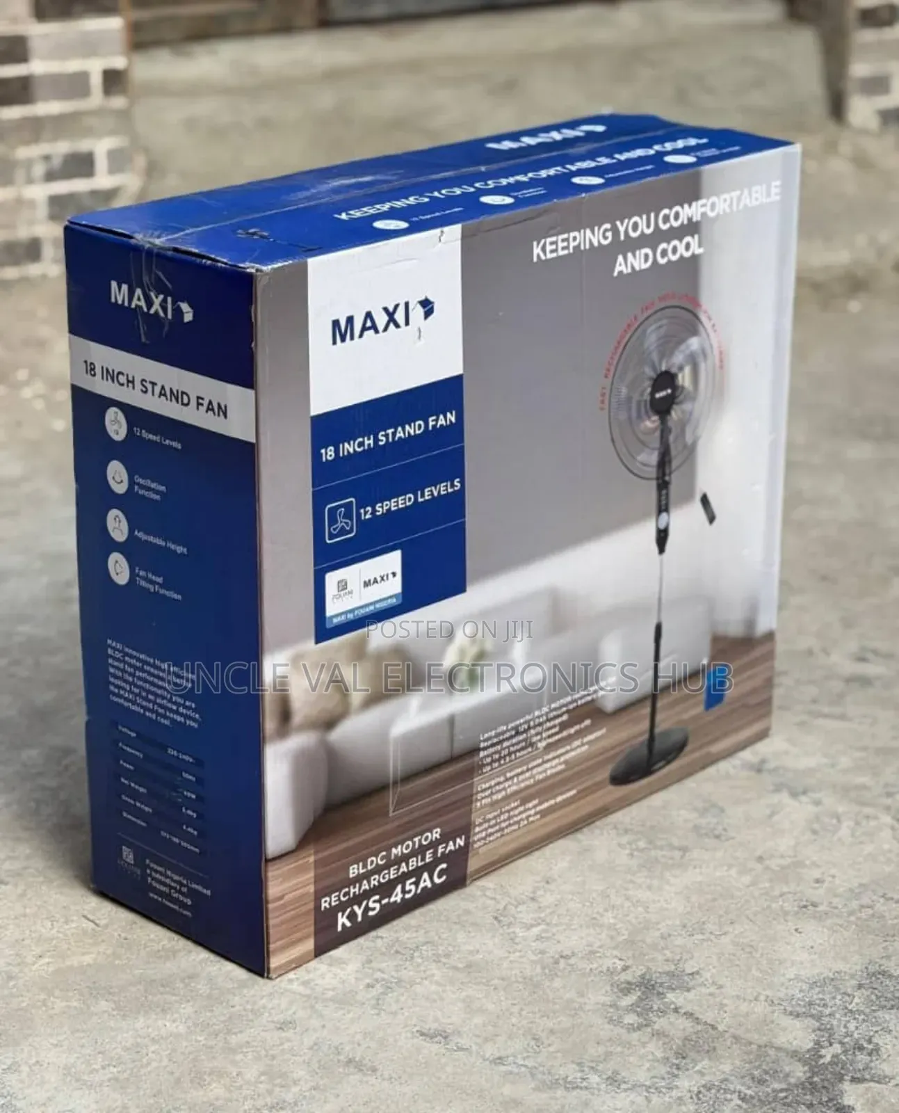 Maxi 18" Rechargeable Fan