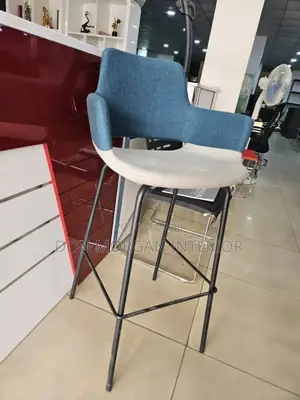 Turkish Fabric Metal Bar Stool