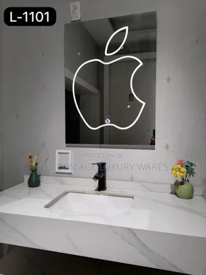 Apple Design Mirror With Lights