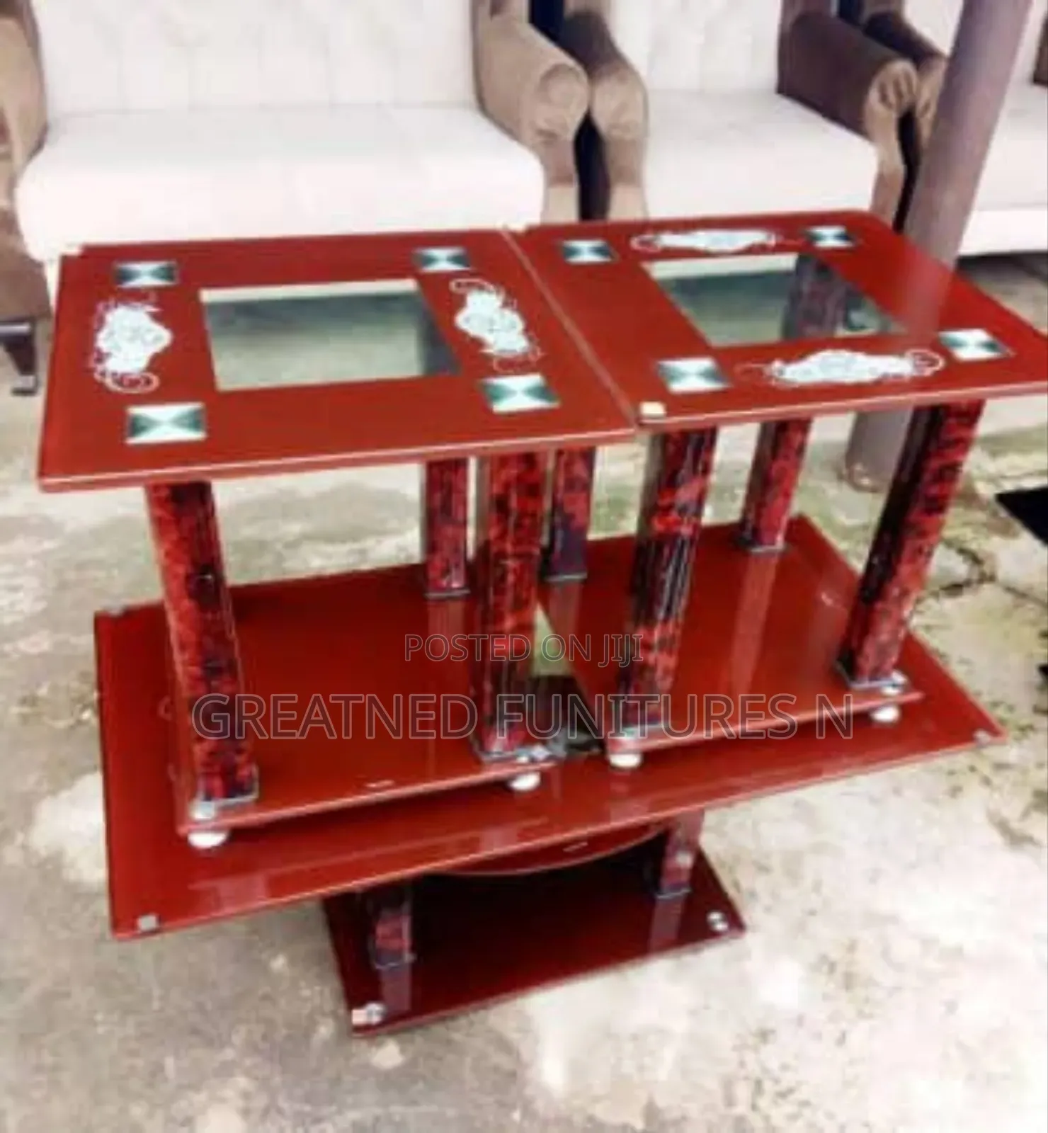 Centre Table With 2 Side Stools