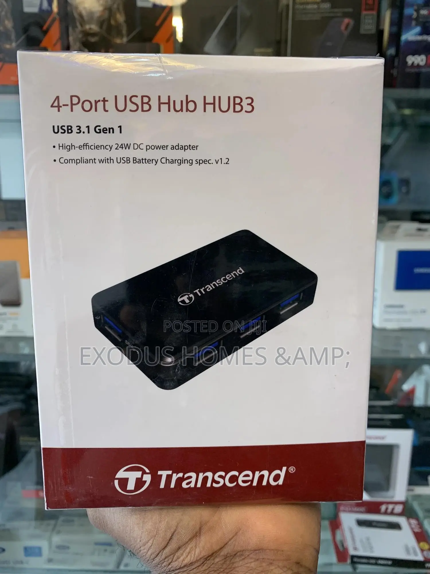 Transcend USB 3.1 4-Port Hub Gen 1