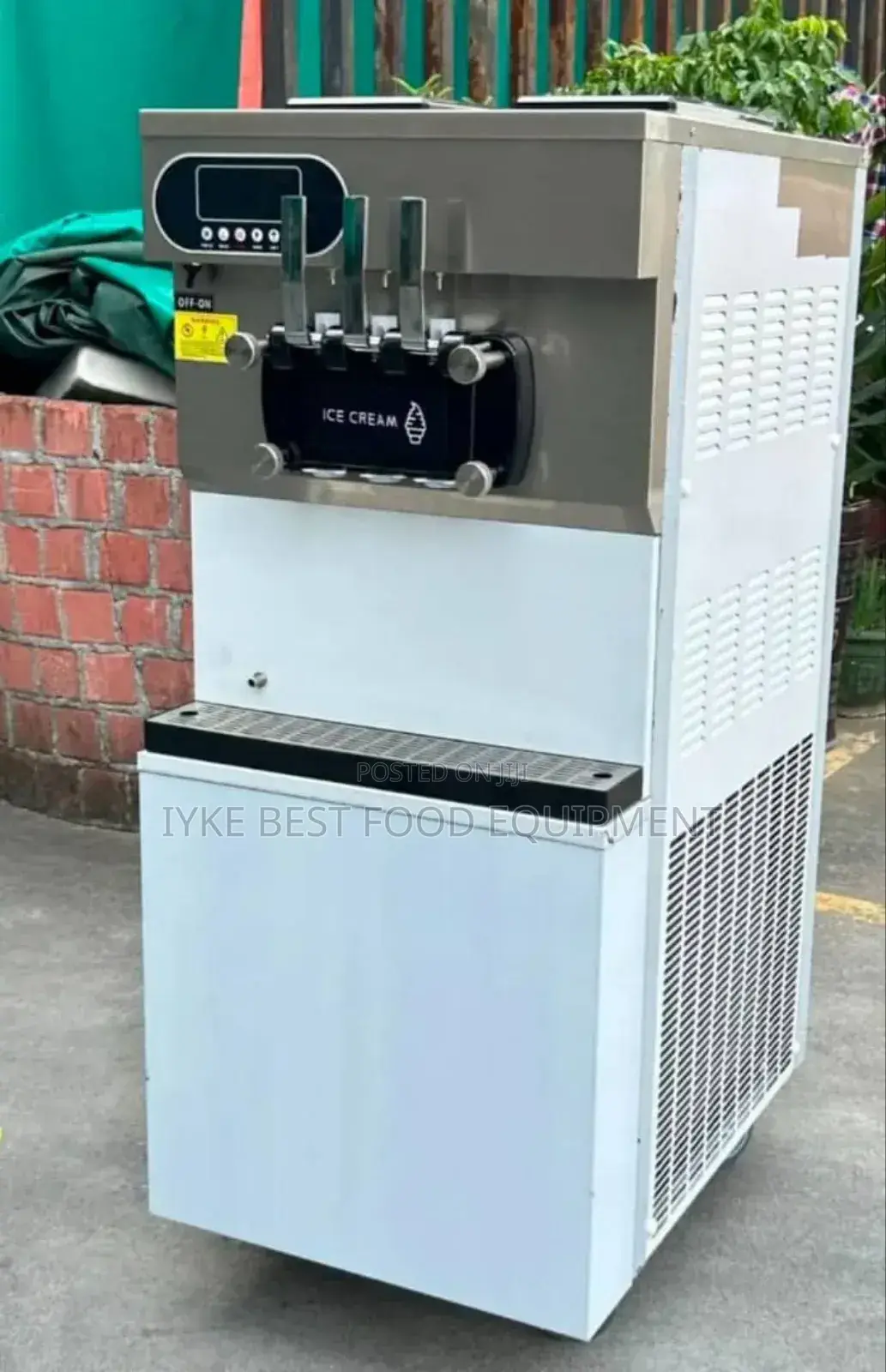 Three Nozzle Ice Cream Machine
