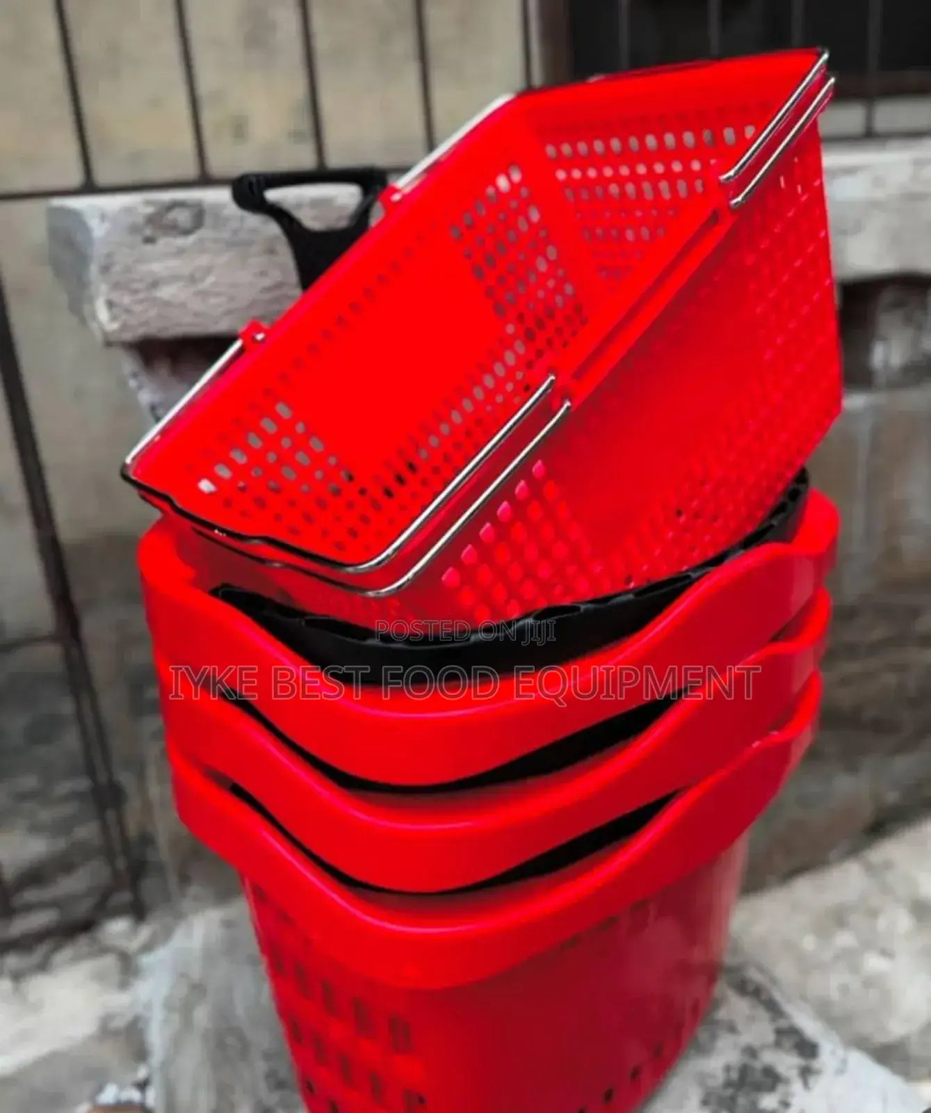 Red Shopping Baskets