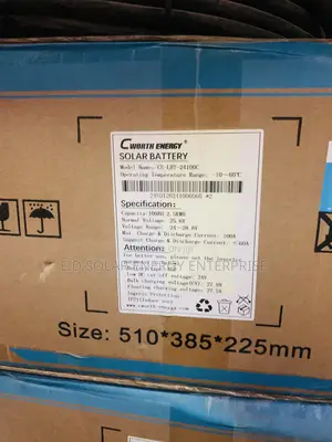 Cworth Solar Lithium Iron Battery 2.5kwh 24V Is Available