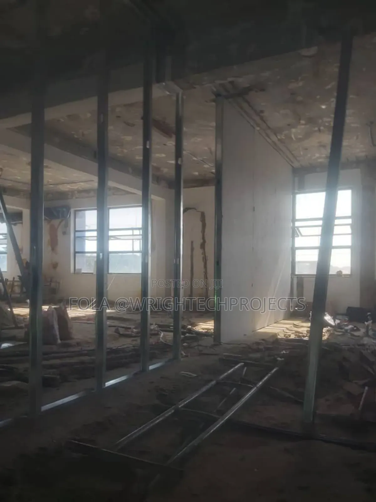 Wall Partition With Plasterboard