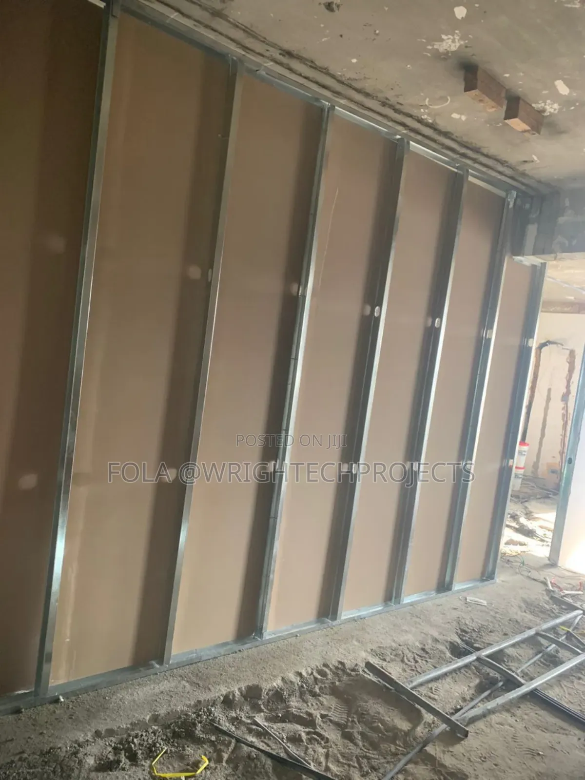 Wall Partition With Plasterboard