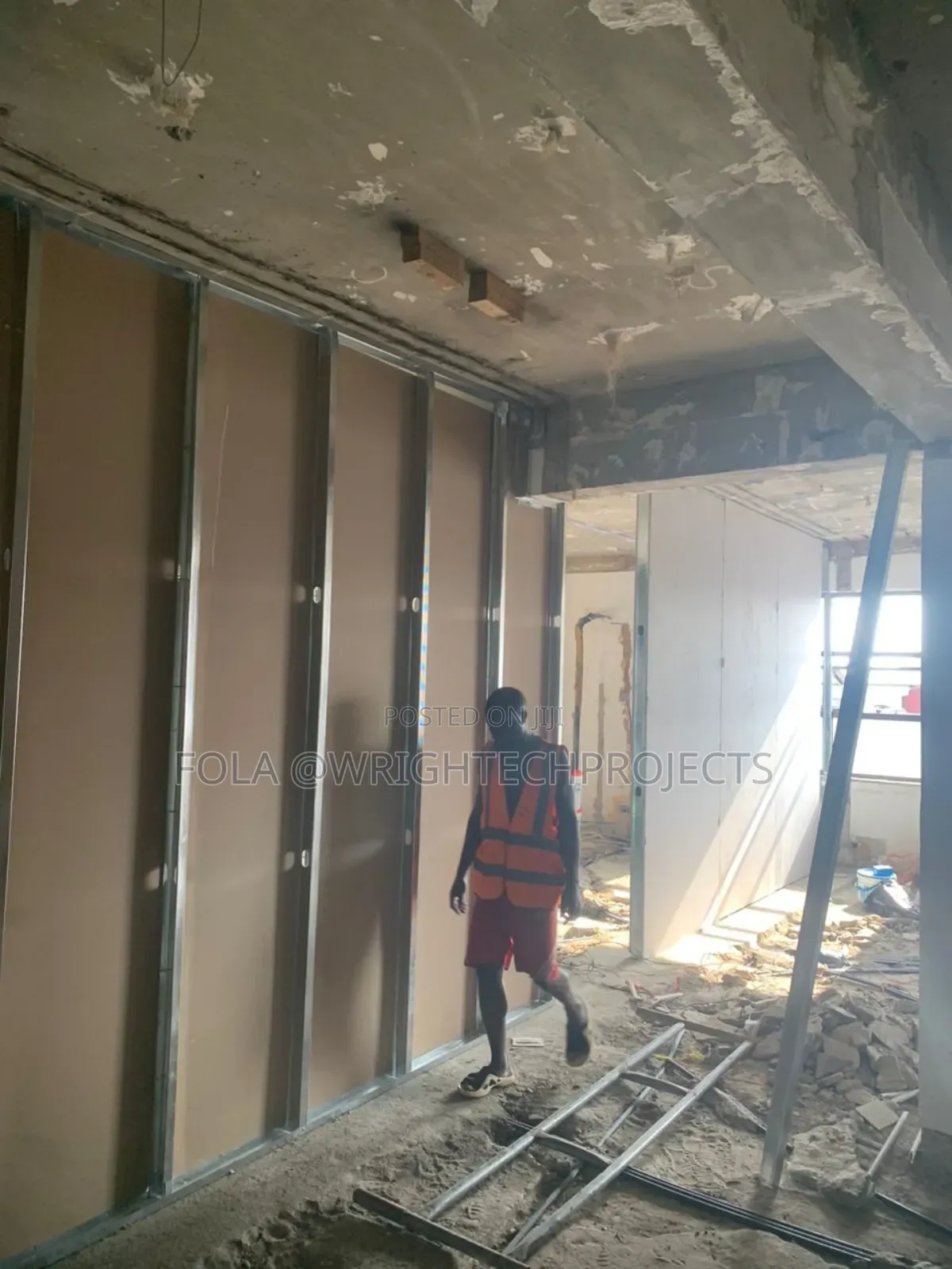 Wall Partition With Plasterboard