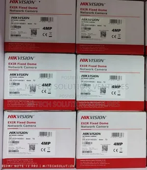 Hikvision 4mp Exir Fixed Dome Network Cameras.
