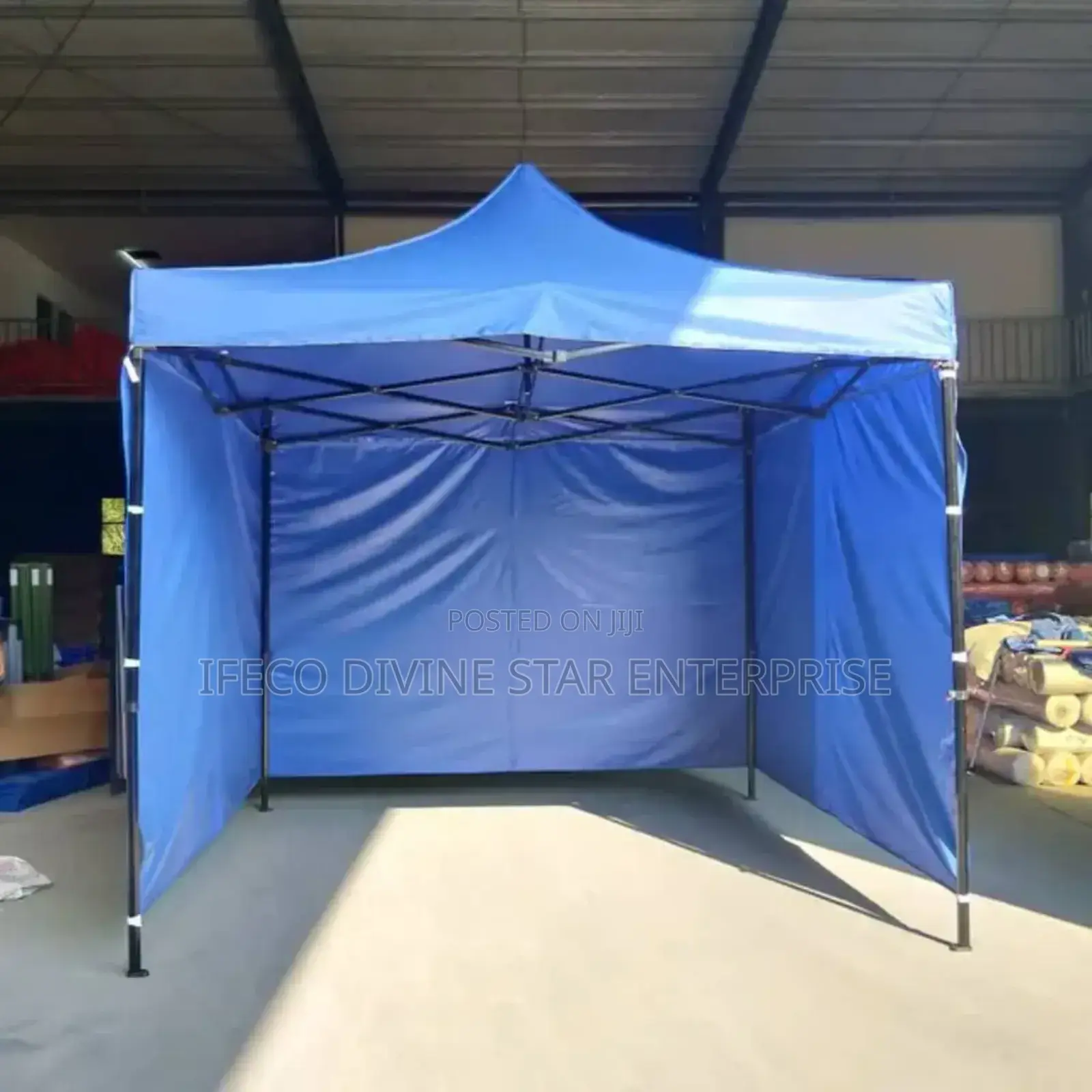 Black Pole Foldable Gazebo Canopy