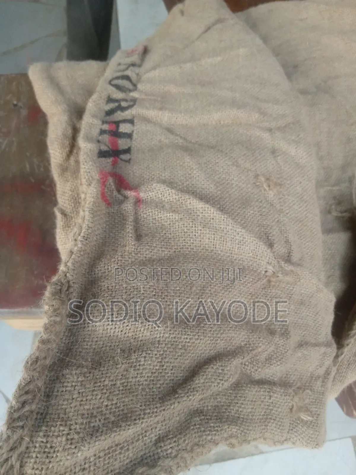 Burlap Fish Sack